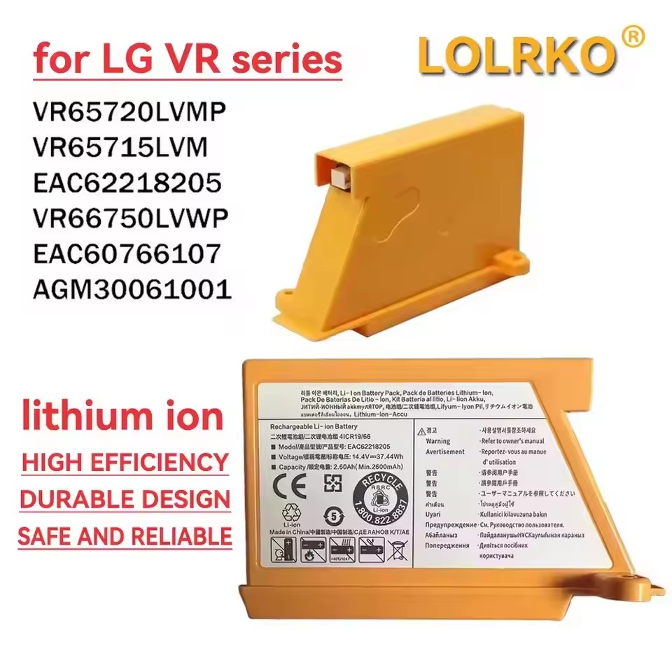 4S Lipo Battery 14.8V 6000Mah - อัพเกรดใหม่แบตเตอรี่เครื่องดูดฝุ่นหุ่นยนต์ 5000mAh สำหรับ LG EAC62218202 VR64703LVMB,VR7412RB,14.4V