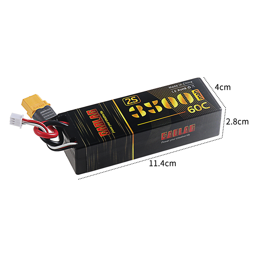 แบตเตอรี่ลิเธียมโพลิเมอร์ 2S 3 - 4S Lipo Battery 14.8V 6000Mah บทวิจารณ์และราคา