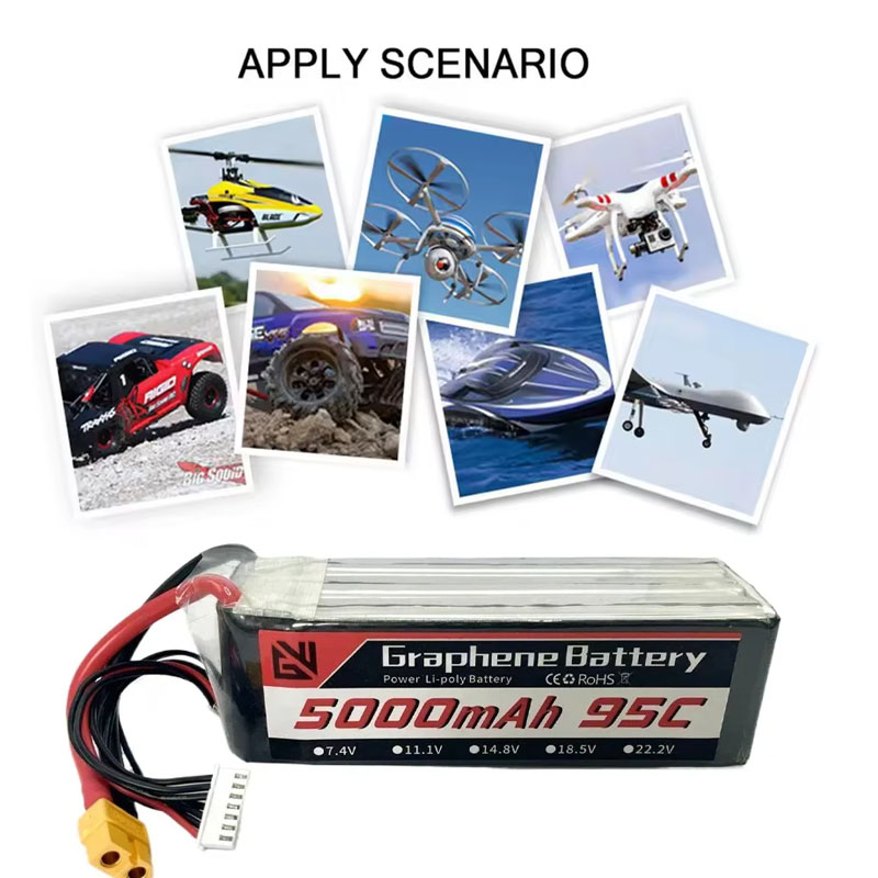 แบตเตอรี่ลิโพ 6S 5000mAh XT60  - 6S Lipo Battery 22.2V 5000Mah บทวิจารณ์และราคา